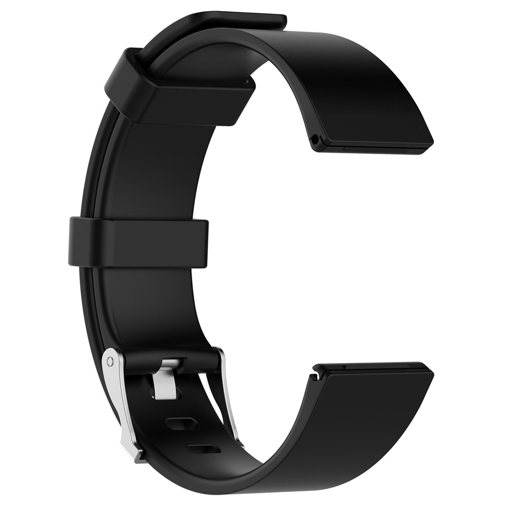 TPE Watch Band Replacement for Fitbit Versa - Size: L / Black-3