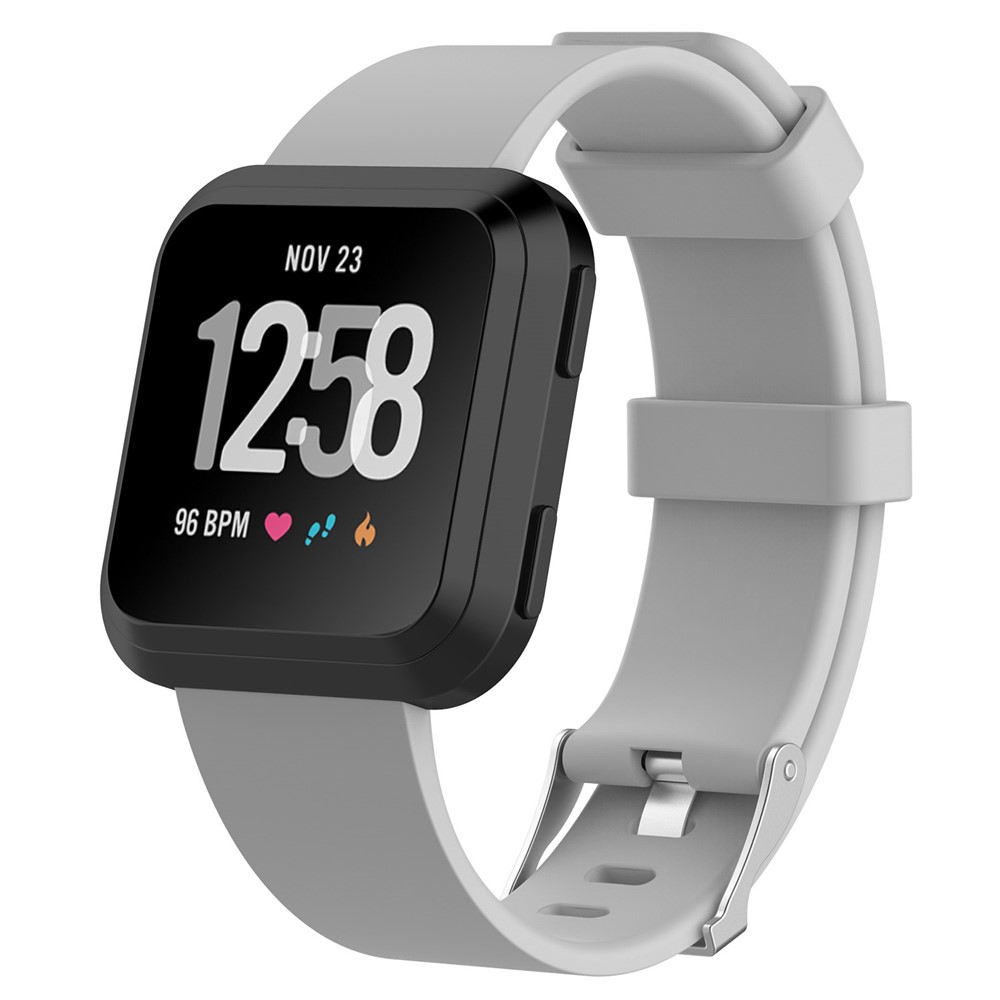 TPE Watchband Replacement for Fitbit Versa - Size: L / Grey-2