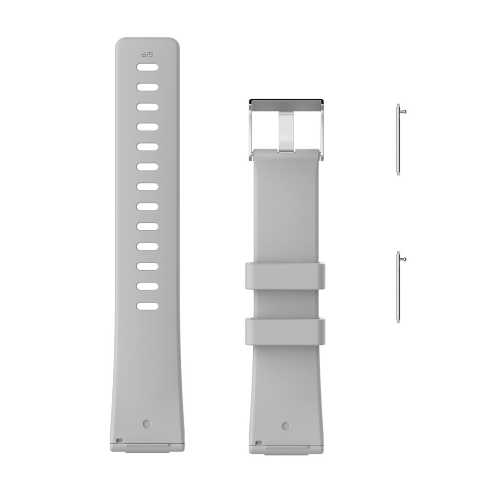 TPE Watchband Replacement for Fitbit Versa - Size: L / Grey-4