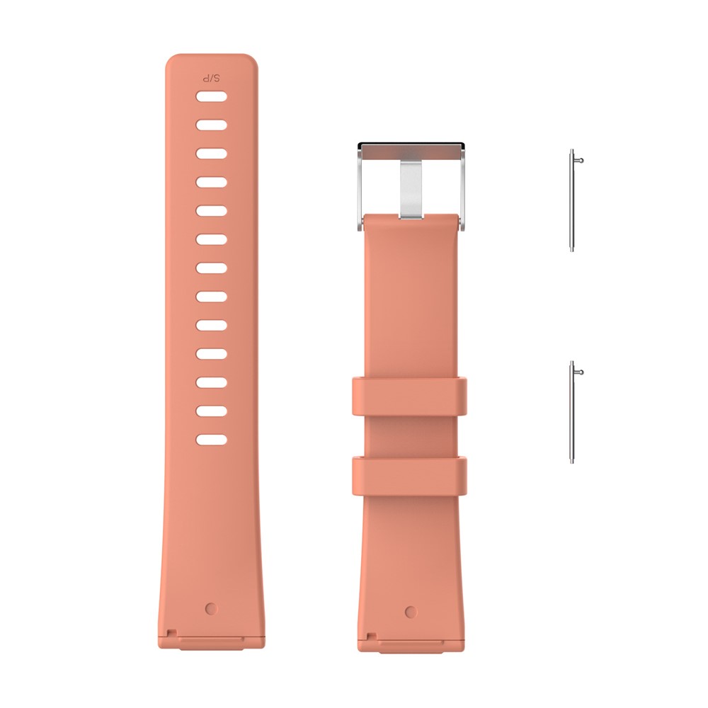 TPE Watch Sports Band Replacement for Fitbit Versa - Size: L / Rose Gold-4