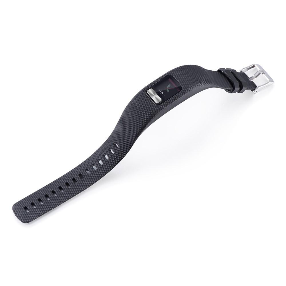 Pour Garmin VivoFit 4 Bande De Montre Flexible Losenge Texture TPE + TPU Strap - Taille: S / Noir-4