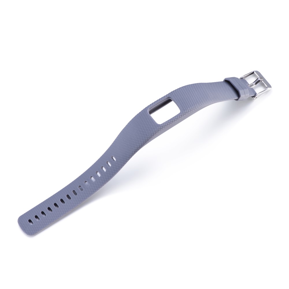 Per Garmin Vivofit 4 Gestore Band Flessibile Losanga Texture TPE + TPU Guarda Cinturino - Dimensioni: S. / Grigio-3