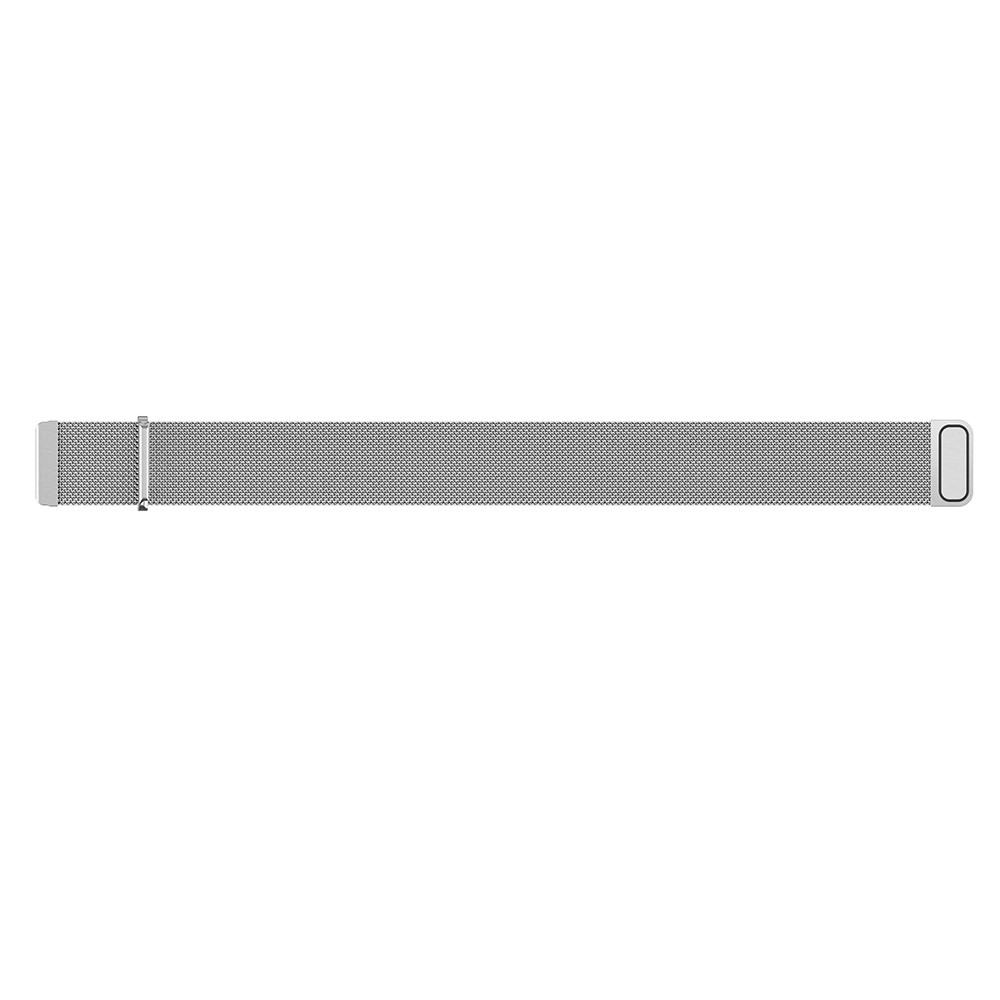 Stainless Steel Milanese Wrist Watch Strap Replacement for Fitbit Versa - Size: L / Silver-4