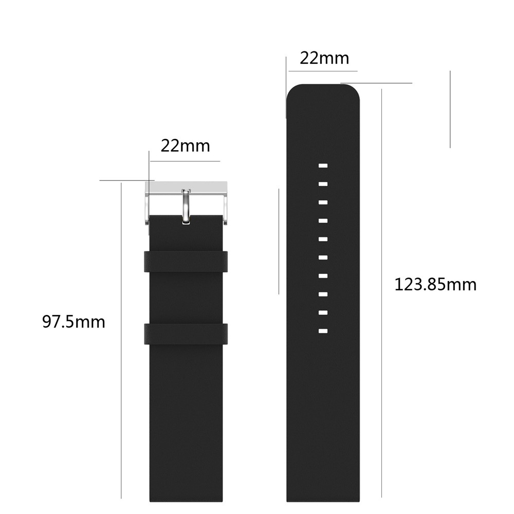 Top Layer Cowhide Leather Watch Strap Replacement for Fitbit Versa - Black-4