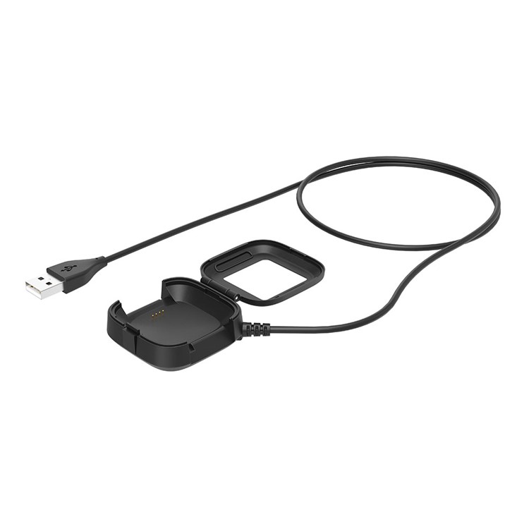 Charging Cable Charger Stand Dock with Flip Cover for Fitbit Versa Watch-2