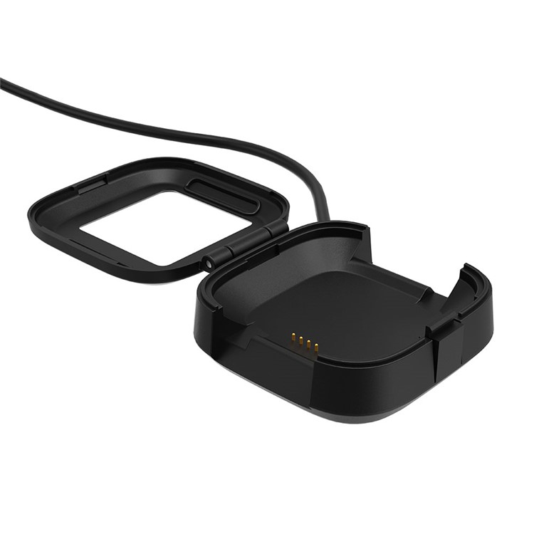 Charging Cable Charger Stand Dock with Flip Cover for Fitbit Versa Watch-3