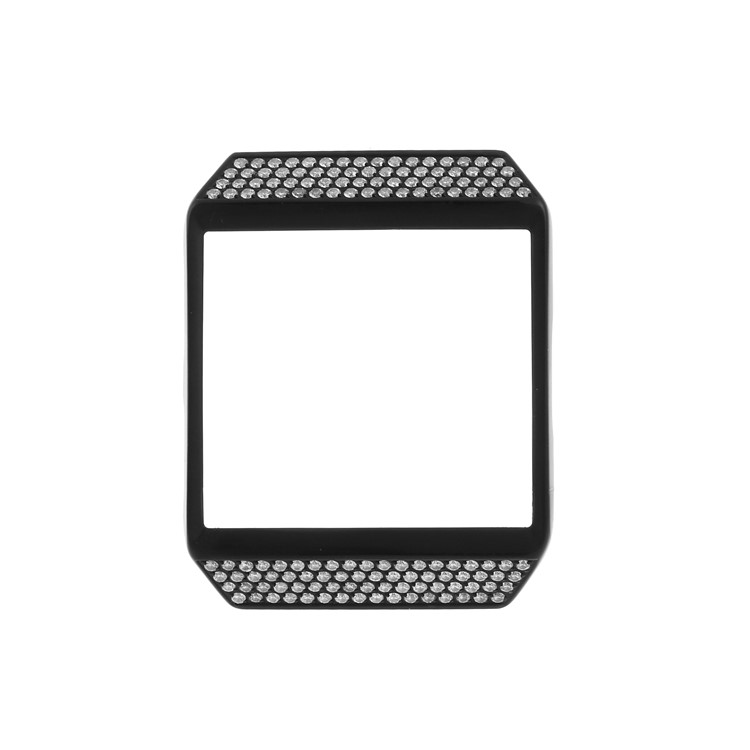 Luxury Diamond Plating Aluminum Alloy Watch Frame Case for Fitbit Ionic - Black-7