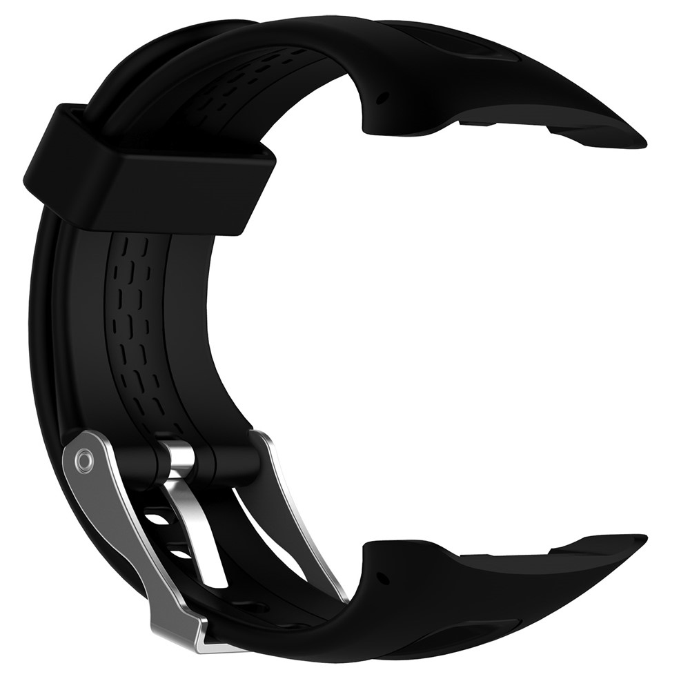 Soft Sports Silicone Watch Strap, Length: 21.5cm for Garmin Forerunner 15 / 10 - Black-4
