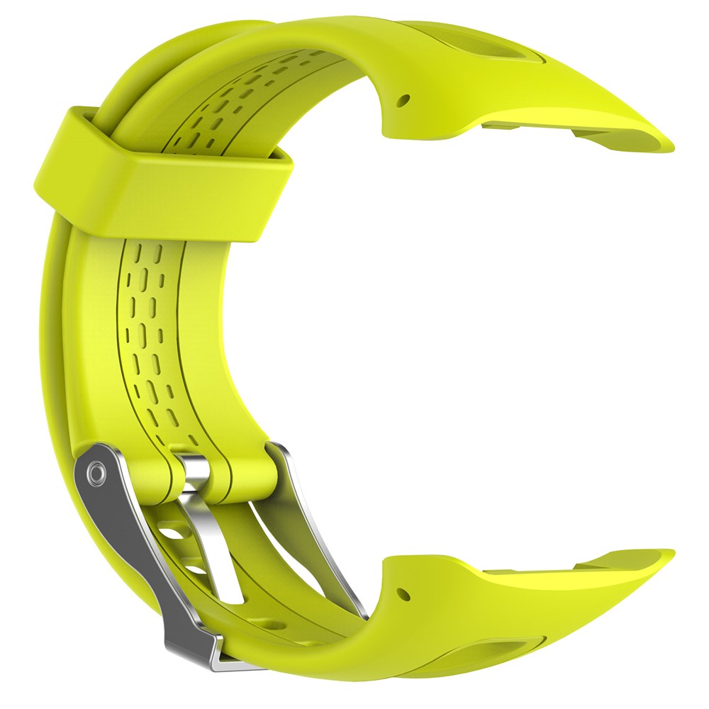 Soft Sports Silicone Watch Strap Replacement, Length: 21.5cm for Garmin Forerunner 15 / 10 - Yellow-2