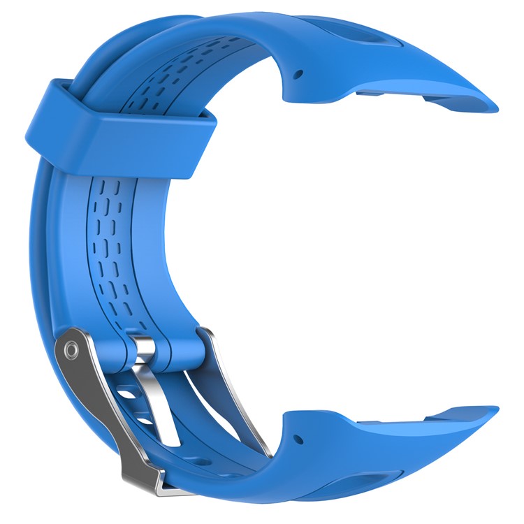 Women Soft Sports Silicone Watch Strap Replace Part, Length: 21.5cm for Garmin Forerunner 15 / 10 - Blue-2