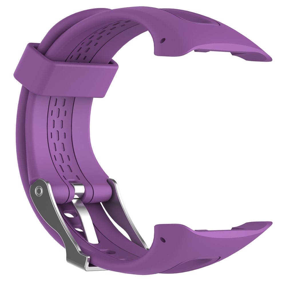 Soft Sports Silicone Watch Band Replace Part, Length: 21.5cm for Garmin Forerunner 15 / 10 - Purple-2