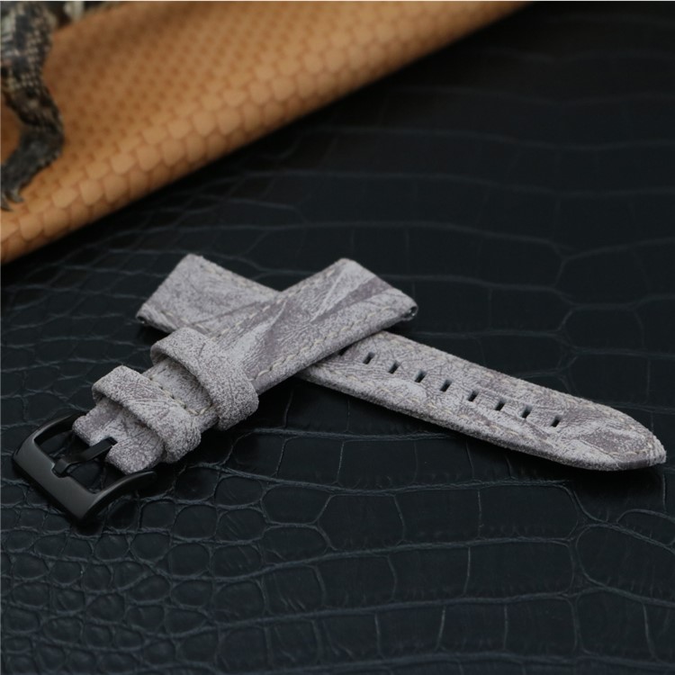 PU Leather Stainless Steel Wrist Watch Band Strap (18mm) for Fossil Q Venture - Grey-3