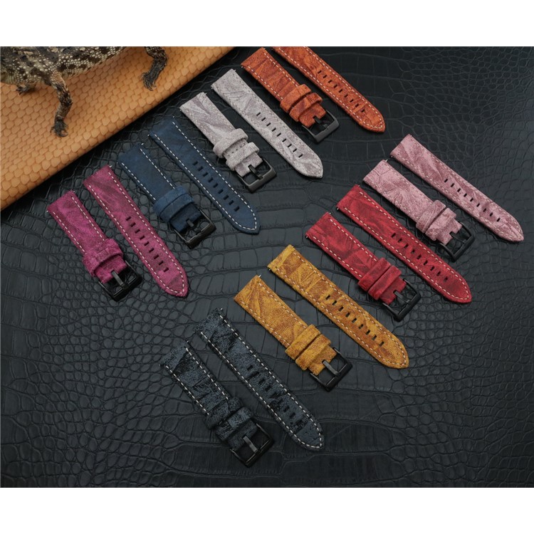 PU Leather Stainless Steel Wrist Watch Band Strap (18mm) for Fossil Q Venture - Grey-4