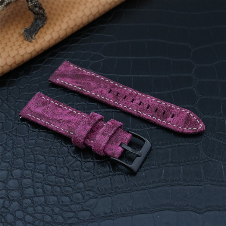 PU Leather Stainless Steel Watch Band Strap Bracelet (18mm) for Fossil Q Venture - Rose-1