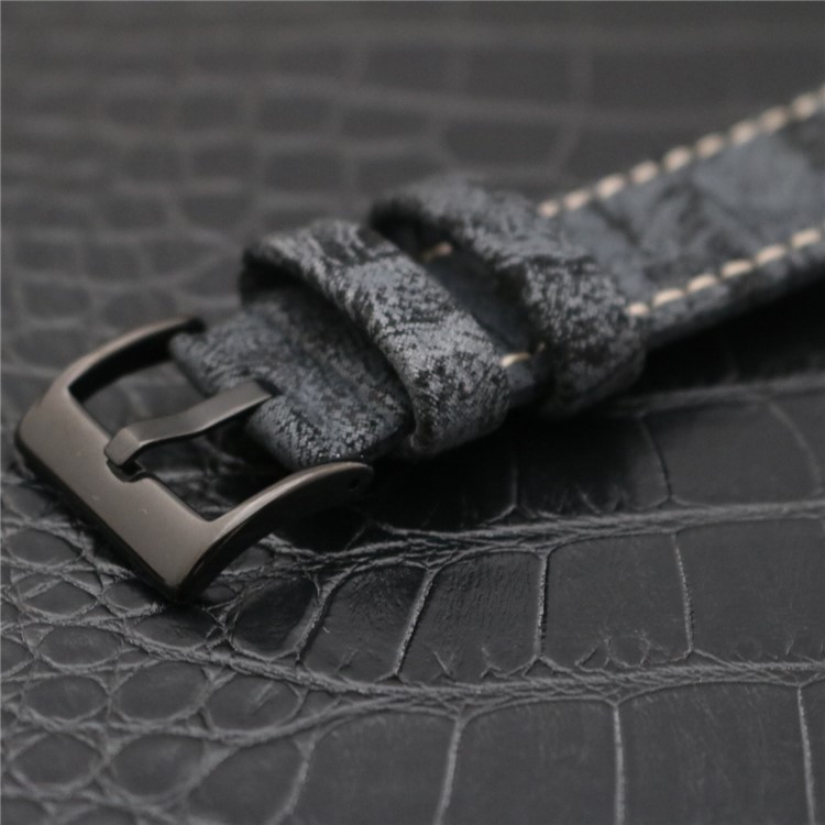PU Leather Stainless Steel Wrist Watch Strap (20mm) for Fossil Q Venture - Black-3