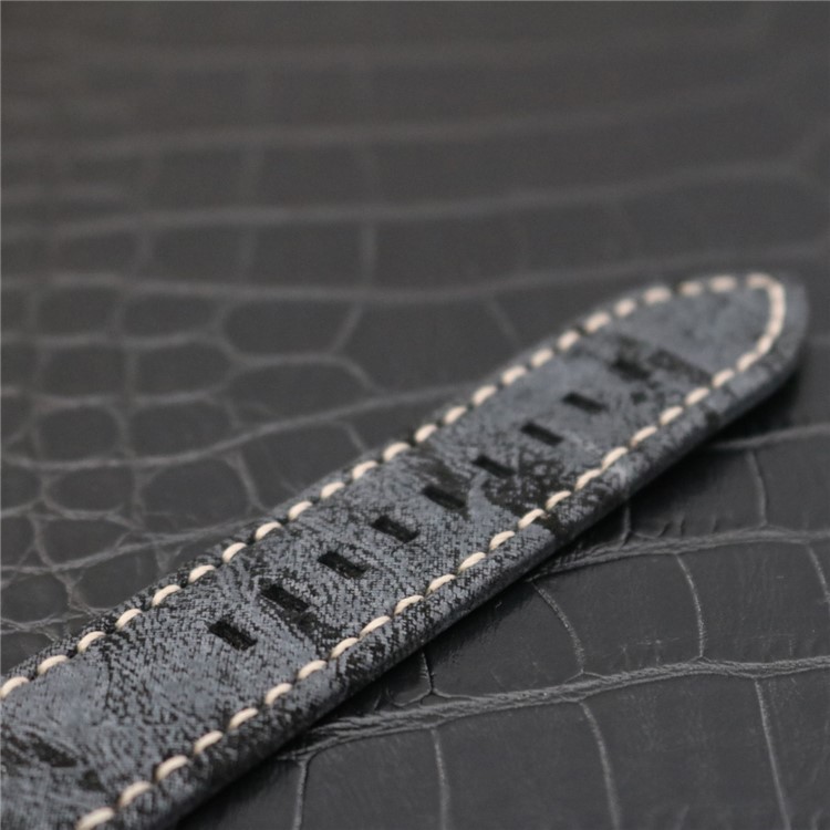 PU Leather Stainless Steel Wrist Watch Strap (20mm) for Fossil Q Venture - Black-4