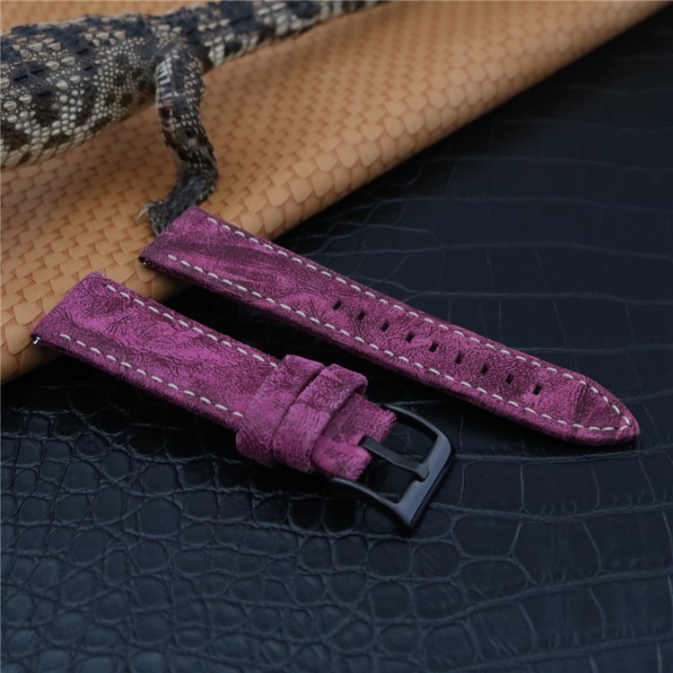 PU Leather Stainless Steel Wrist Watch Strap Bracelet Replacement (20mm) for Fossil Q Venture - Rose-2