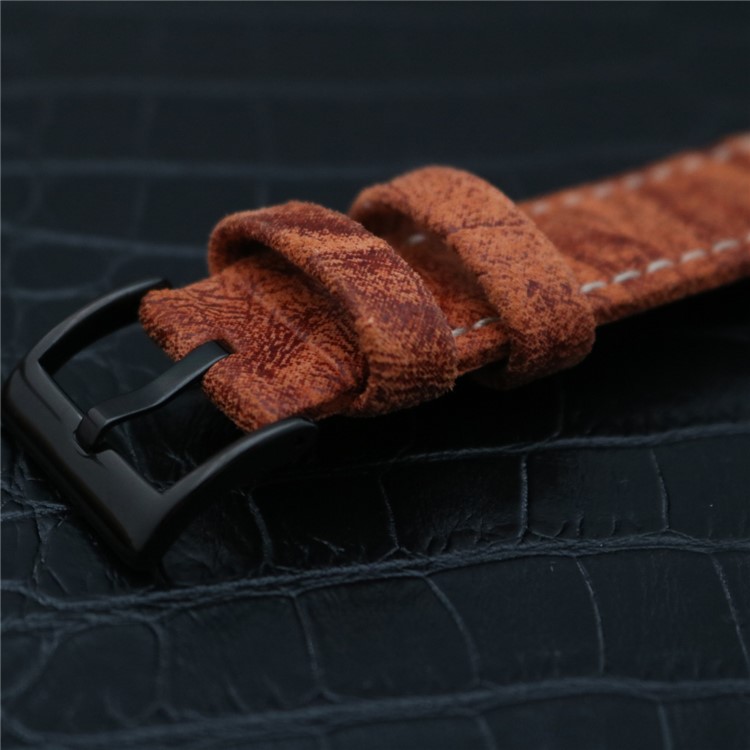 Classic Retro PU Leather Wrist Watch Strap (22mm) for Fossil Q Venture - Ornage-4
