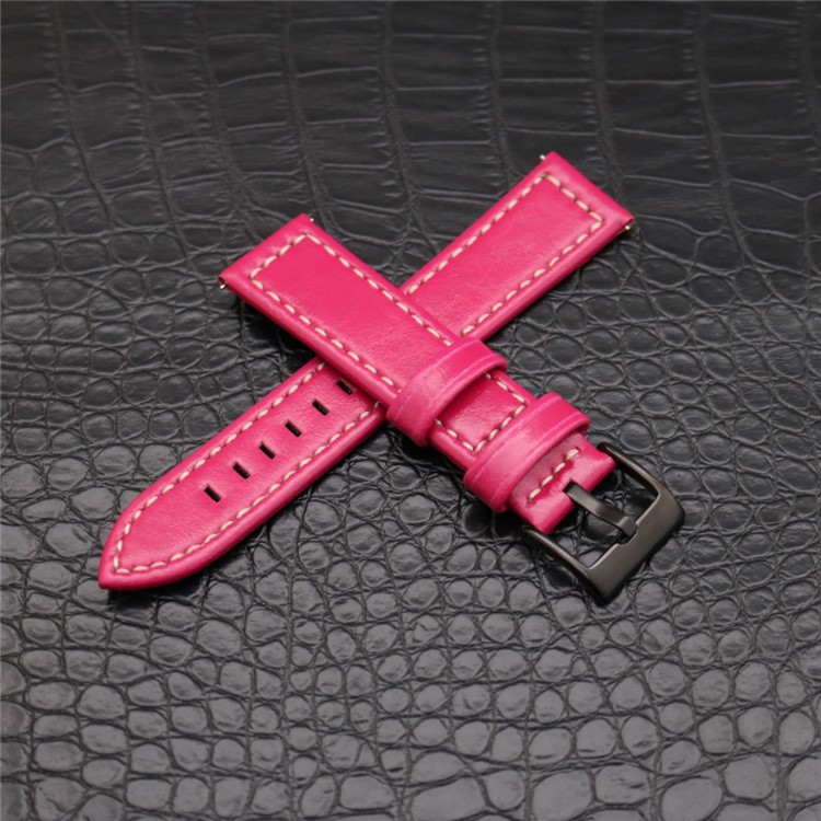 Stylish PU Leather Wrist Watch Band (18mm) for Fossil Q Venture - Rose-2