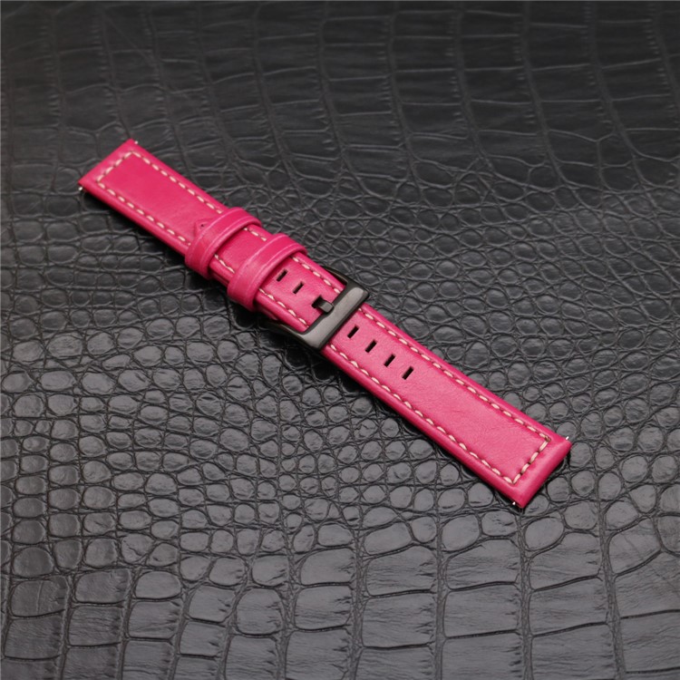 Stylish PU Leather Wrist Watch Band (18mm) for Fossil Q Venture - Rose-3