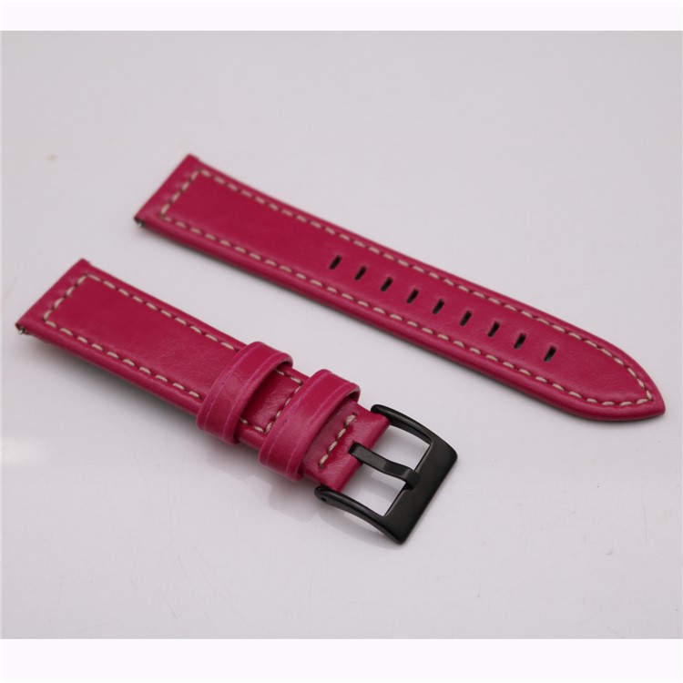 Stylish PU Leather Wrist Watch Band (18mm) for Fossil Q Venture - Rose-5
