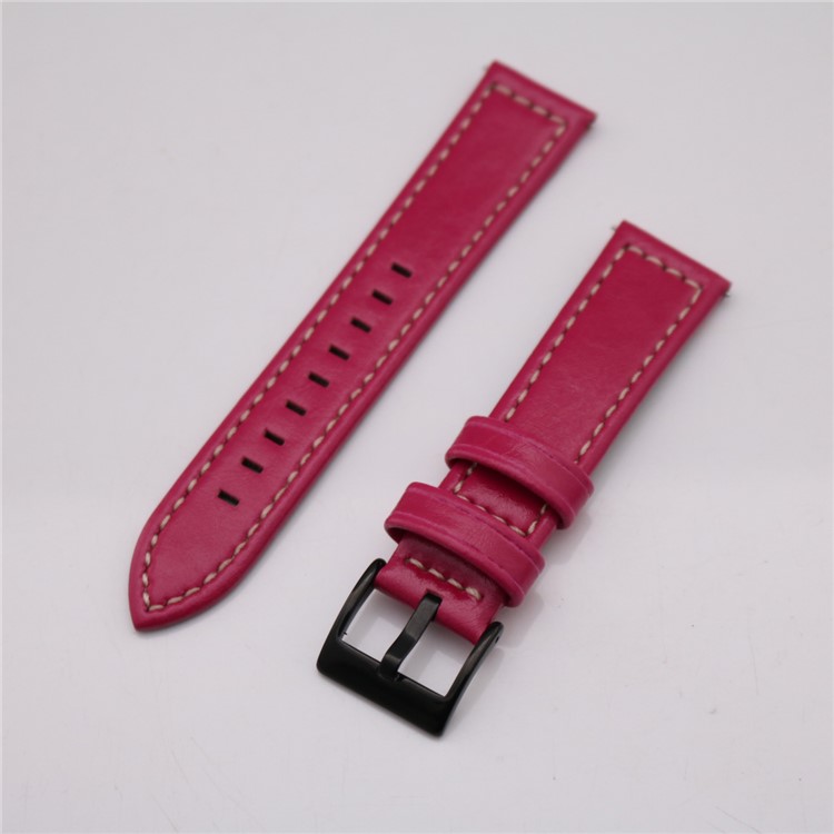 Stylish PU Leather Wrist Watch Band (18mm) for Fossil Q Venture - Rose-7