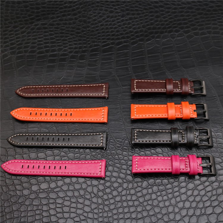 Stylish PU Leather Wrist Watch Band (18mm) for Fossil Q Venture - Rose-8