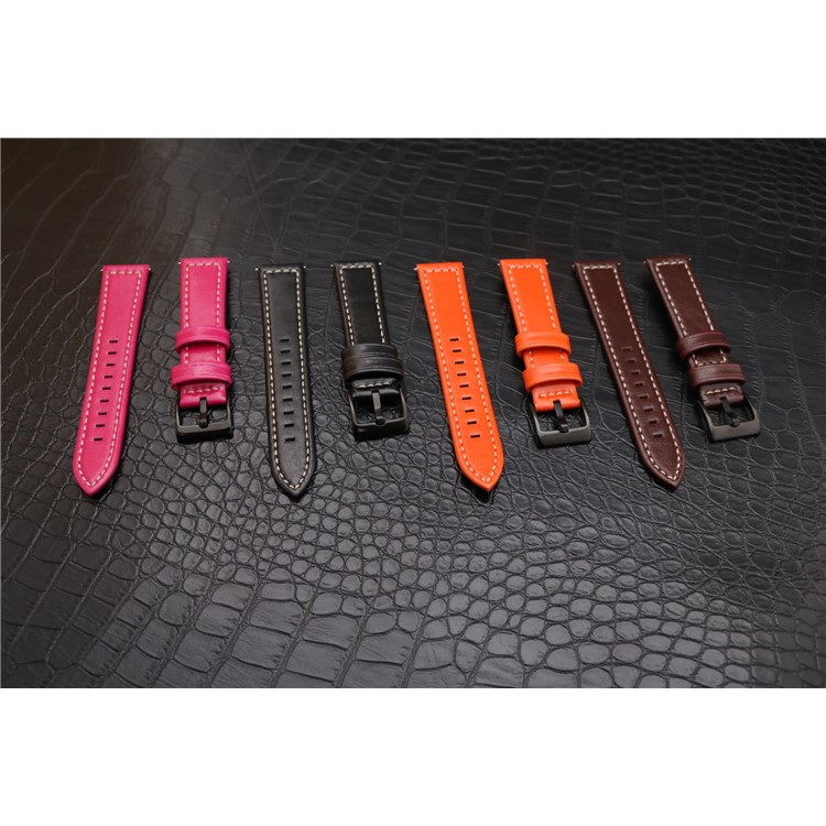 Stylish PU Leather Wrist Watch Band (18mm) for Fossil Q Venture - Rose-9