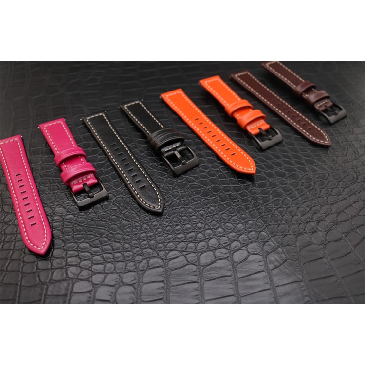 Stylish PU Leather Wrist Watch Band Replacement (18mm) for Fossil Q Venture - Brown-10