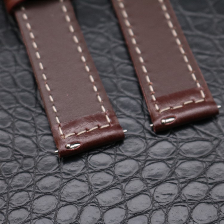Stylish PU Leather Wrist Watch Band Replacement (18mm) for Fossil Q Venture - Brown-4