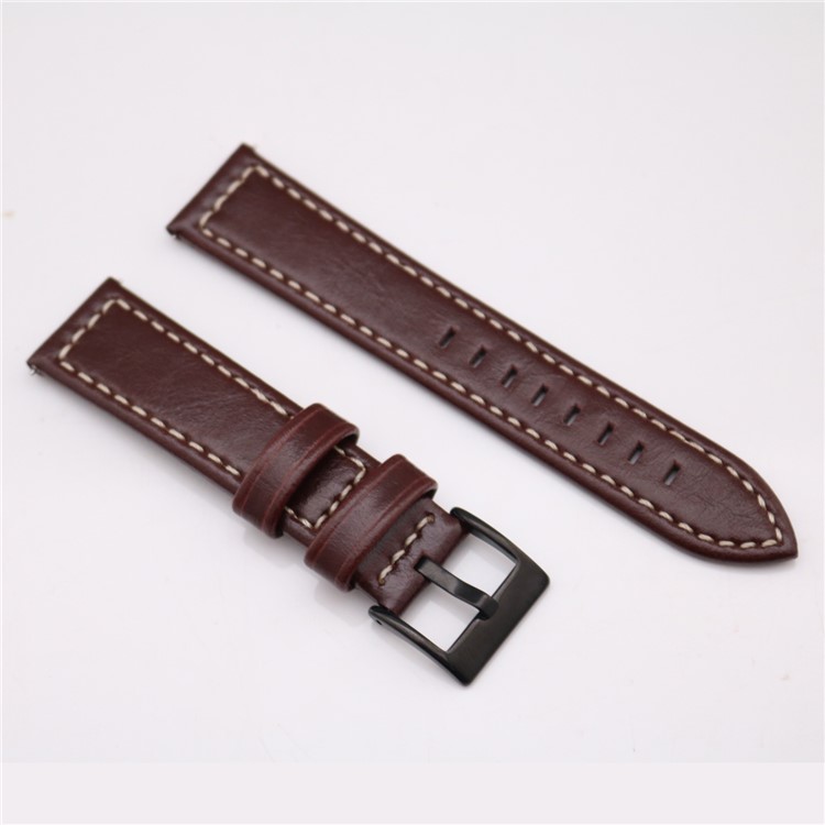 Stylish PU Leather Wrist Watch Band Replacement (18mm) for Fossil Q Venture - Brown-7