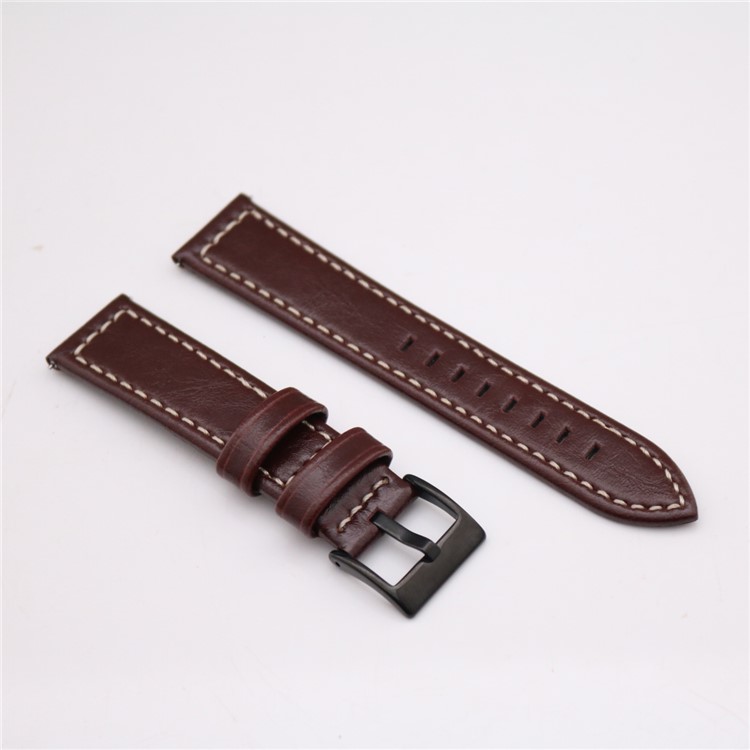 Stylish PU Leather Wrist Watch Band Replacement (18mm) for Fossil Q Venture - Brown-8