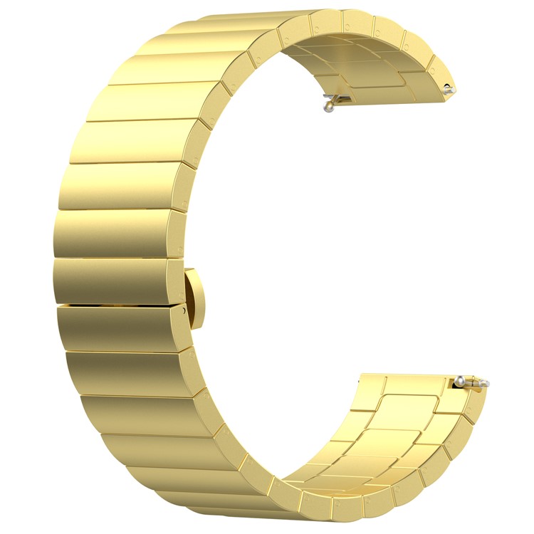 23mm Stainless Steel Butterfly Buckle Watch Band Replacement for Fitbit Versa - Gold-1