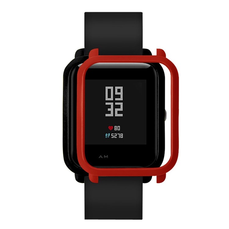 Pure Color Alloy Protection Watch Shell for Huami Amazfit Smart Watch Youth Edition - Red-1
