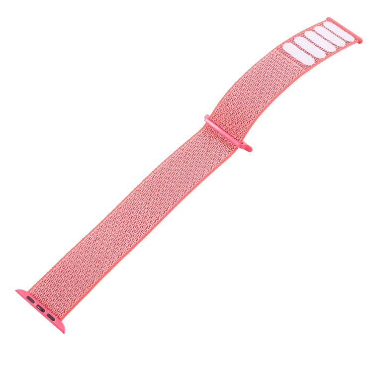 Velcro Magnetic Nylon Wristwatch Strap for Apple Watch Series 5 4 40mm, Series 3 / 2 / 1 38mm - Pink-3