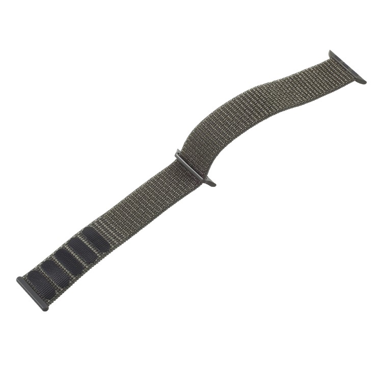 Velcro Magnetic Nylon Wristwatch Band for Apple Watch Series 4 40mm, Series 3 / 2 / 1 38mm - Army Green-3