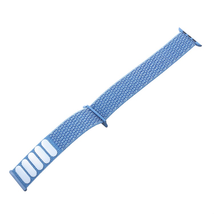 Velcro Magnetic Nylon Watch Band for Apple Watch Series 5 4 44mm, Series 3 / 2 / 1 42mm - Baby Blue-4