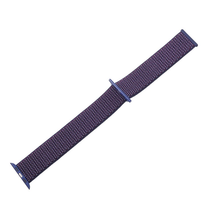Velcro Magnetic Nylon Watch Band for Apple Watch Series 4 44mm, Series 3 / 2 / 1 42mm - Purple-3