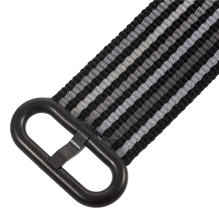 Metal Buckle Nylon Watch Band for Apple Watch Series 4 40mm, Series 3 / 2 / 1 38mm - Black-5