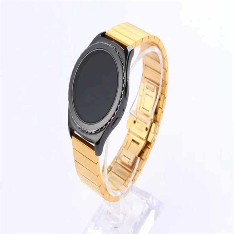 

Metal Watchband Strap with Butterfly Buckle for Huawei Watch 2 - Gold