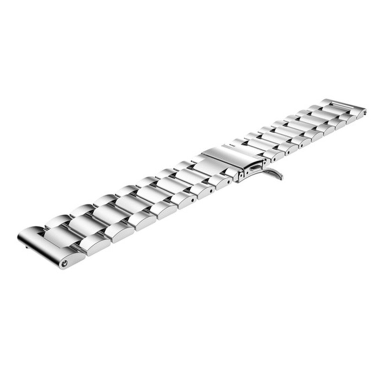 Luxus Drei Perlen Edelstahl Metallband Mit Faltschließe Für Huawei Uhr 2 - Silber--3