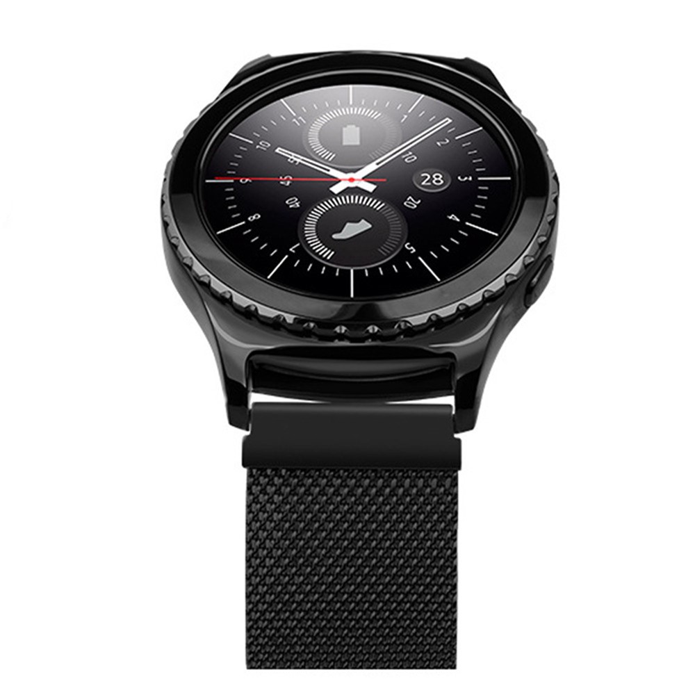 Magnetic Milanese Loop Metal Watch Band for Huawei Watch 2 - Black-2