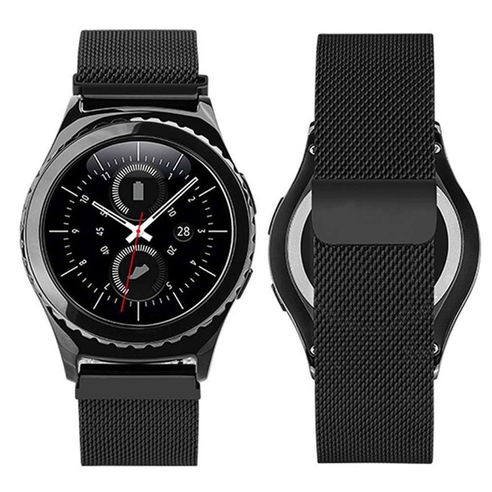 Magnetic Milanese Loop Metal Watch Band for Huawei Watch 2 - Black-7
