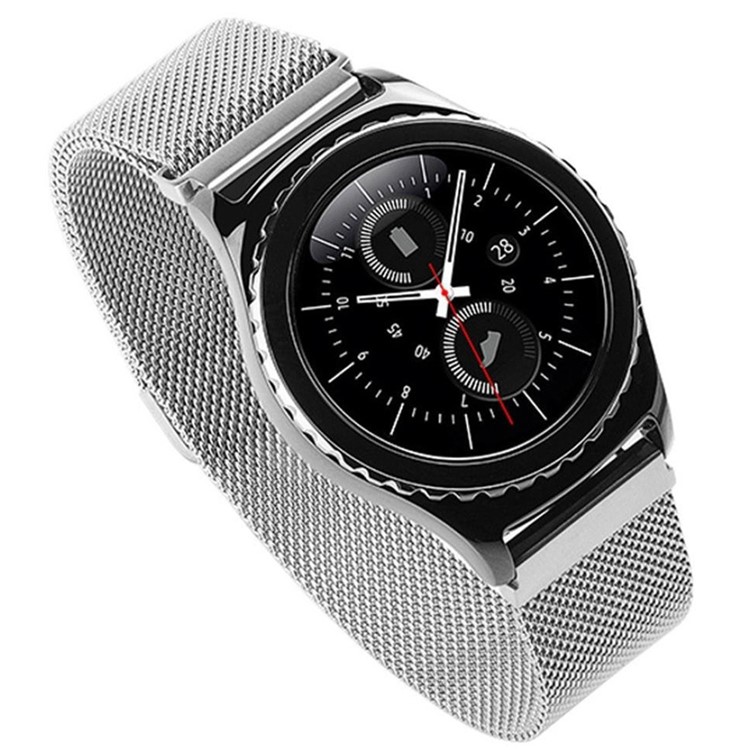 Magnetic Milanese Loop Metal Watch Strap for Huawei Watch 2 - Silver-7
