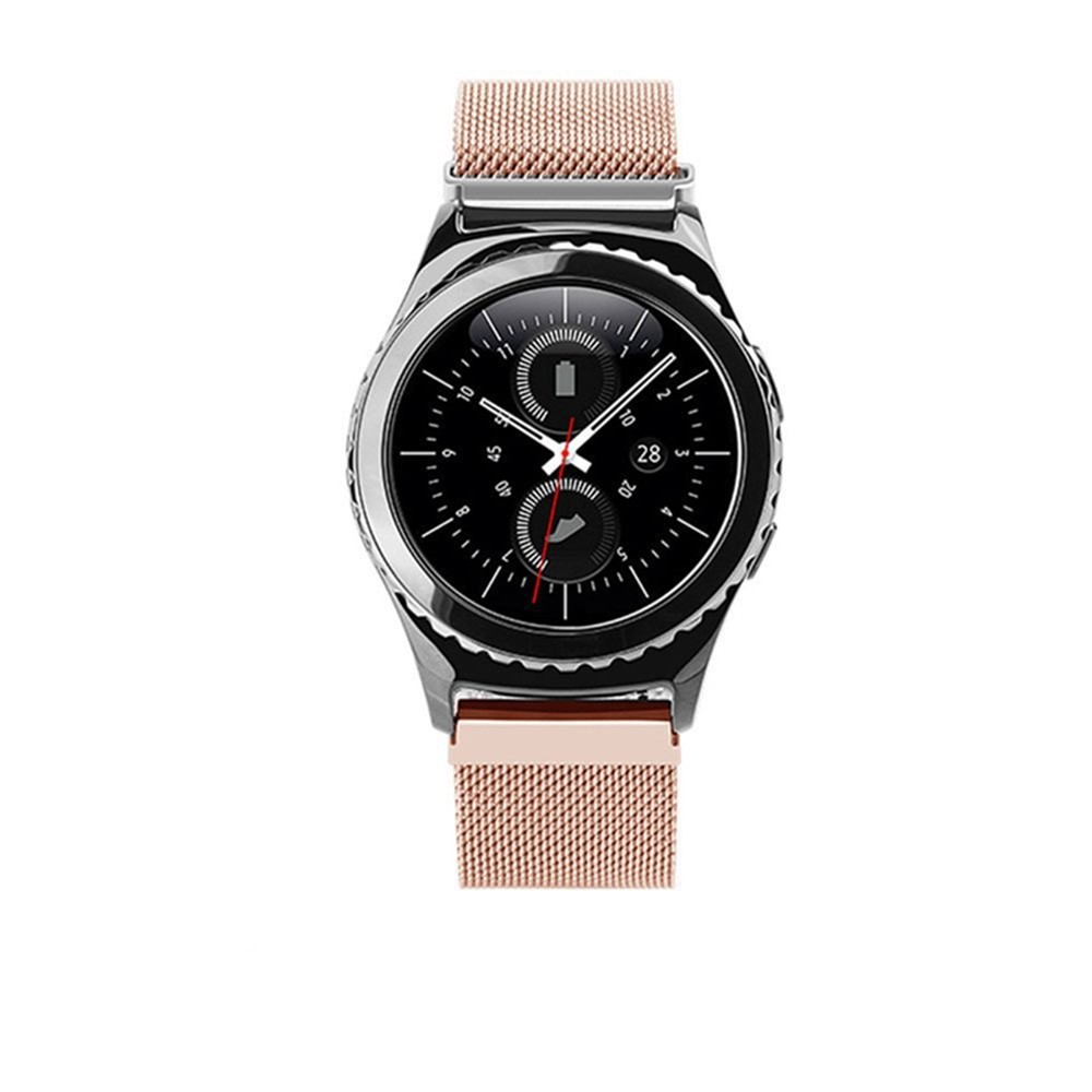 Pulseira De Metal Magnética Milanese Loop Para Huawei Assistir 2 - Rosa Ouro-3