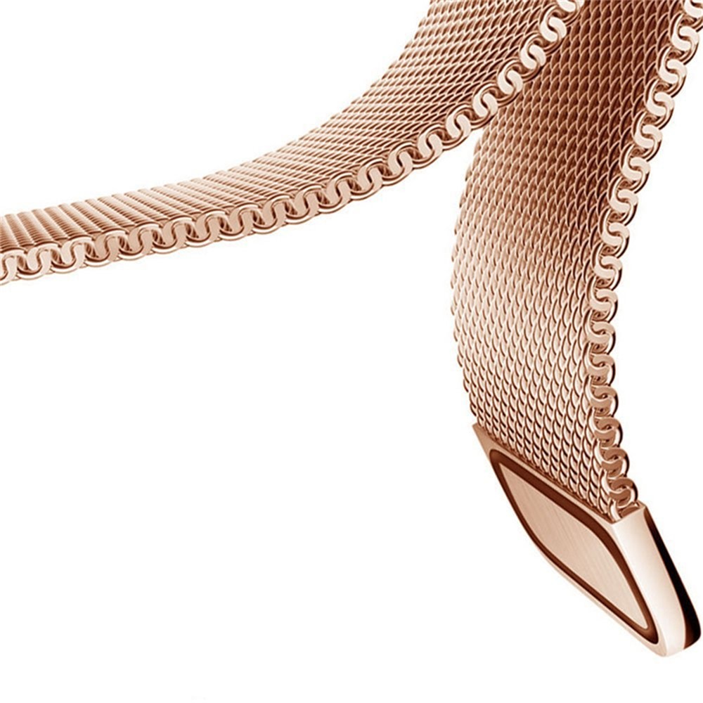 Pulseira De Metal Magnética Milanese Loop Para Huawei Assistir 2 - Rosa Ouro-4