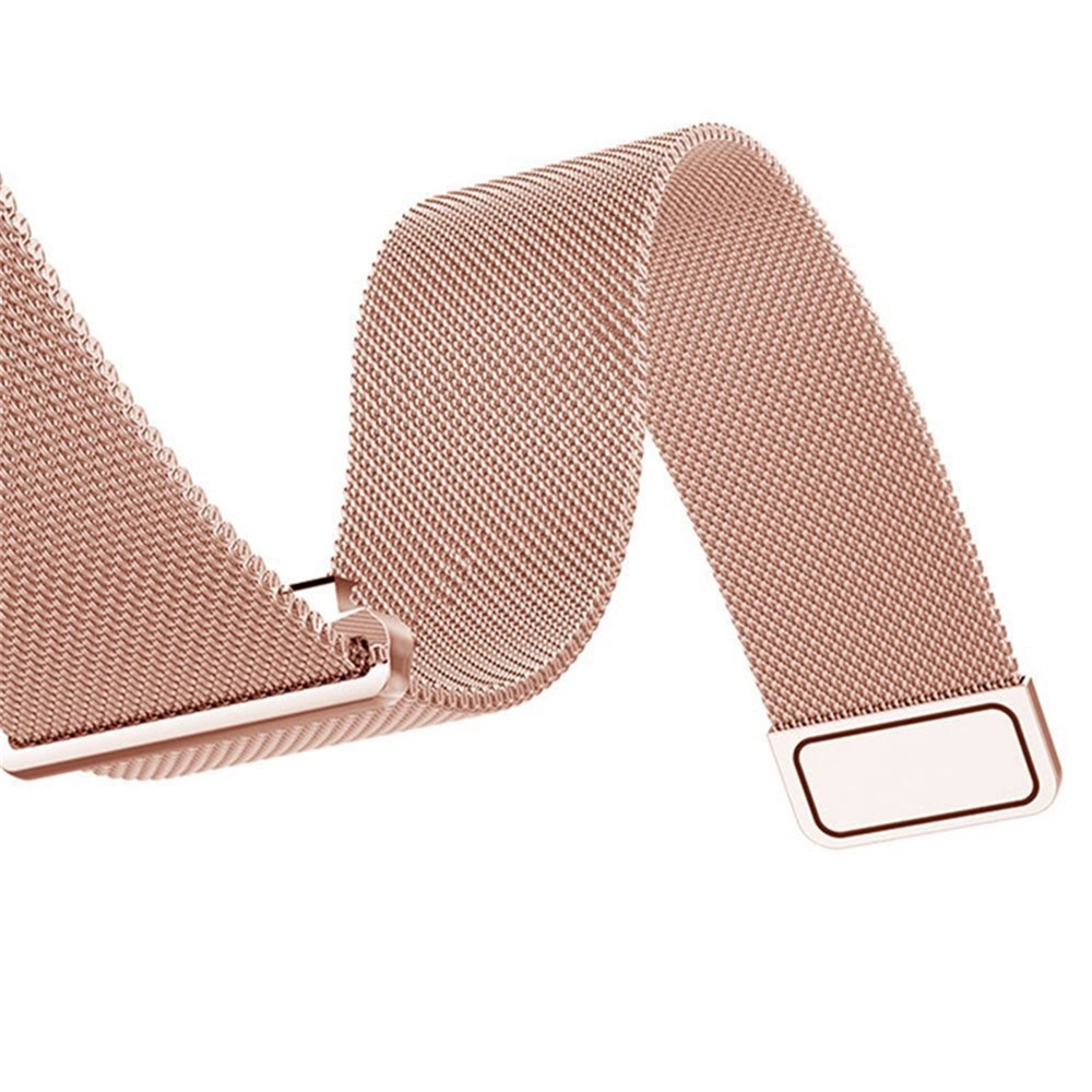 Pulseira De Metal Magnética Milanese Loop Para Huawei Assistir 2 - Rosa Ouro-5