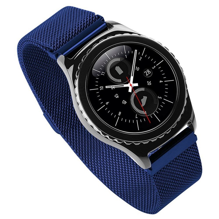 Magnetic Milanese Loop Metal Watch Strap Band for Huawei Watch 2 - Blue-3