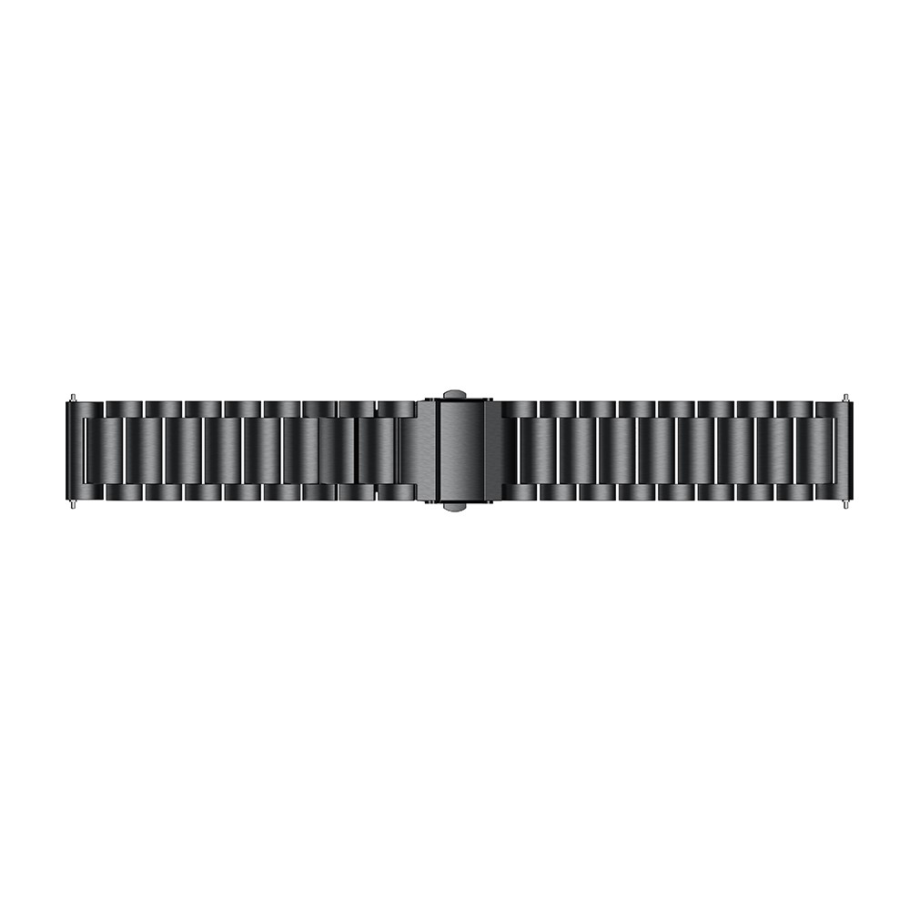 22mm Solid Stainless Steel Watch Band Replacement for Huami Amazfit 2S Watch - Black-5