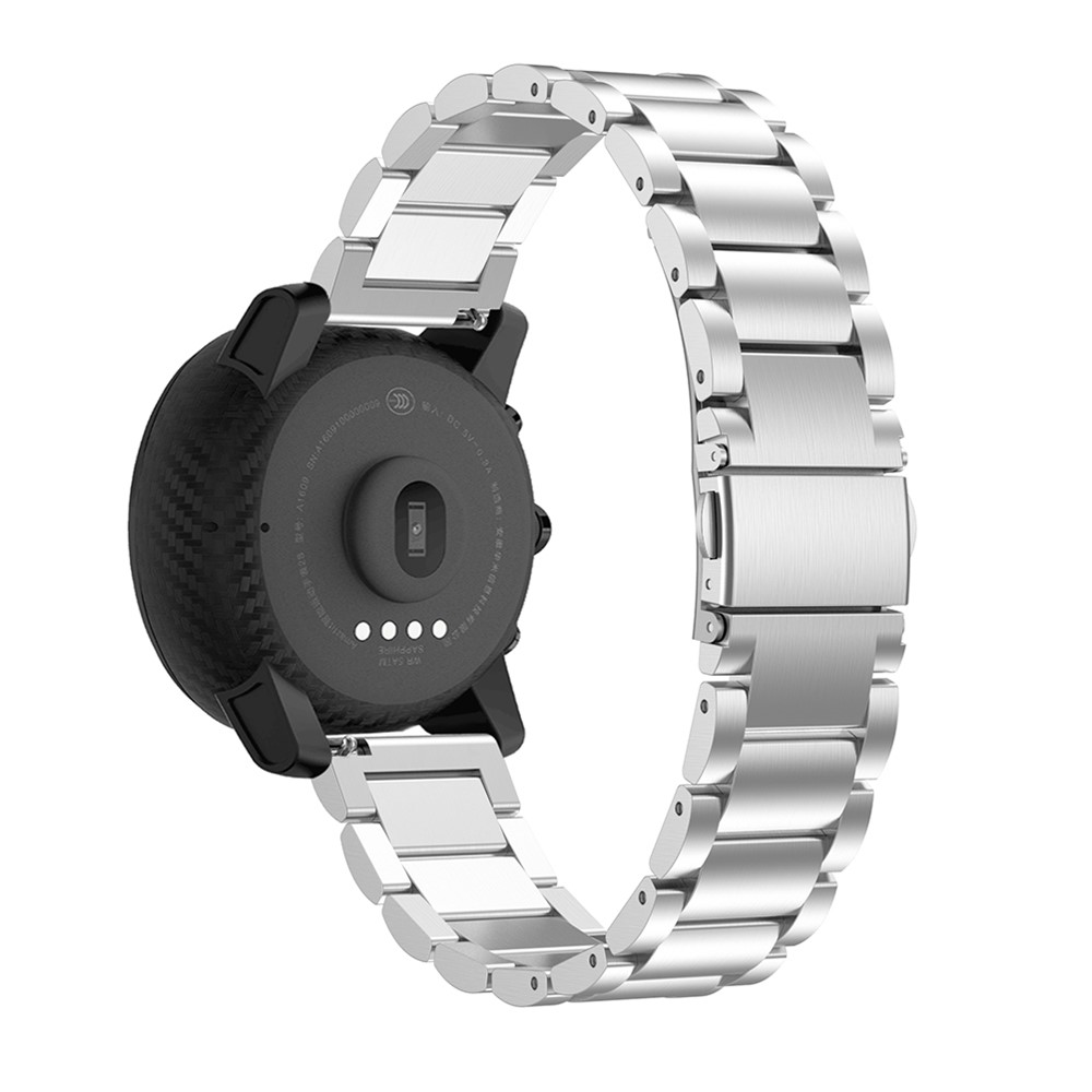 Solid Stainless Steel Watch Strap Part Replacement for Huami Amazfit 2S Watch - Silver-1